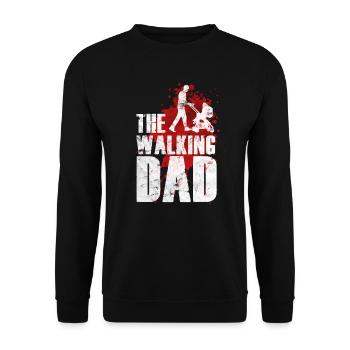 The Walking Dad - Unisex Sweatshirt - black - Front - Alina (178cm) & Michal (187cm)