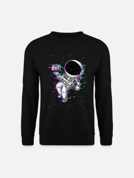 Astronaute Glicth - Sweat-shirt Unisexe - noir