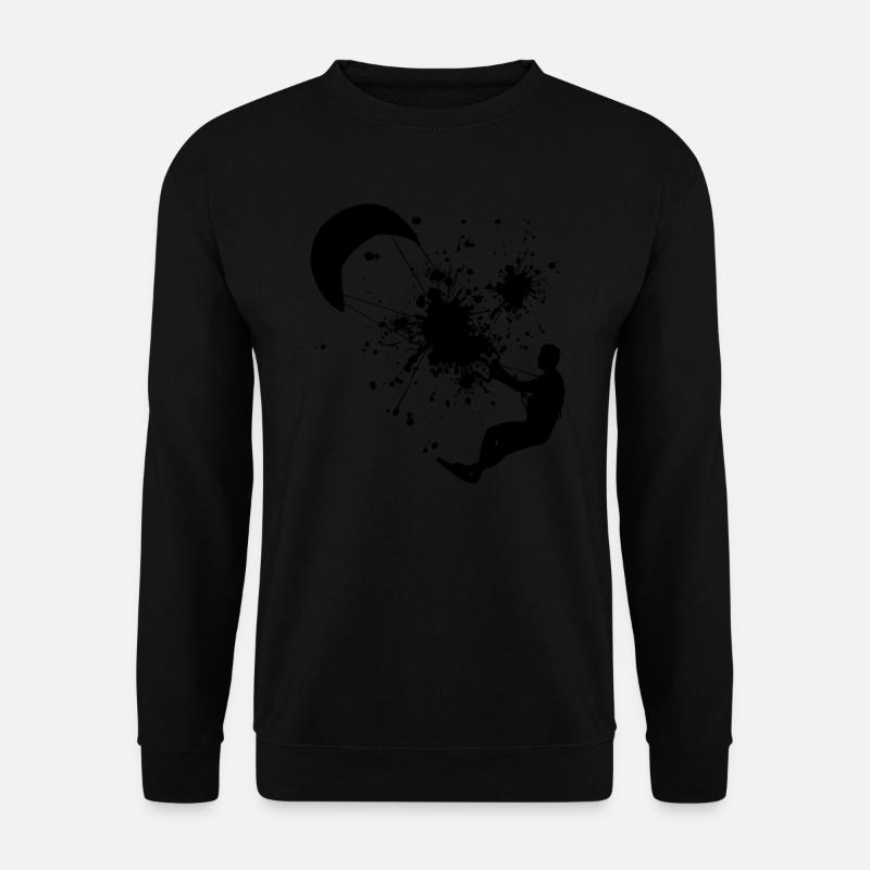 Kitesurfer Herren Kite Kitesurf Kitesurfen - Unisex Pullover - Schwarz