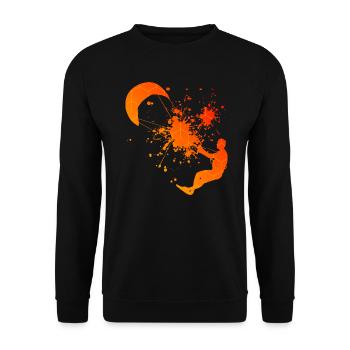 Kitesurf Kitesurf Kiting Kitesurfer Kitesurfer Kite - Unisex Sweatshirt - black - Front - Alina (178cm) & Michal (187cm)