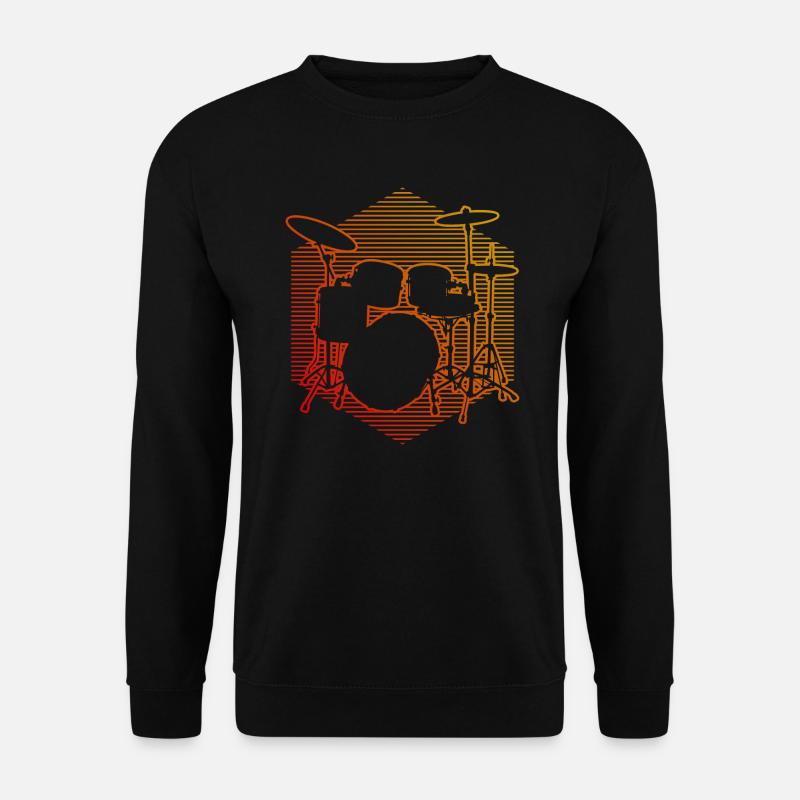 Drum Kit Drummer Drummer Drumming - Unisex Sweatshirt - black