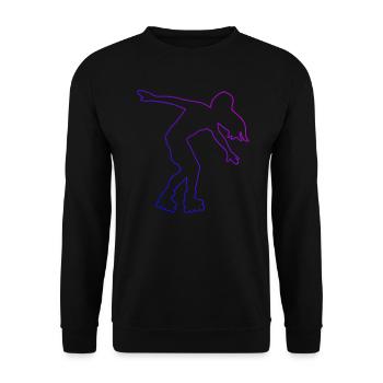 Roller Skates Roller Skating Skate Men Roller S - Unisex Sweatshirt - black - Front - Alina (178cm) & Michal (187cm)