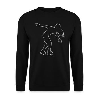 Roller Skates Roller Skating Damen Roller Skating - Unisex Pullover - Schwarz - Vorne - Alina (178cm) & Michal (187cm)