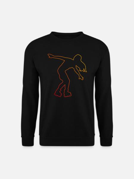 Roller Skating Roller Skating Roller Skates - Unisex Pullover - Schwarz
