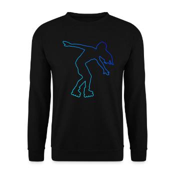 Patinage Hommes Patinage à roulettes Femmes Patins à roulettes - Sweat-shirt Unisexe - noir - Devant - Alina (178cm) & Michal (187cm)