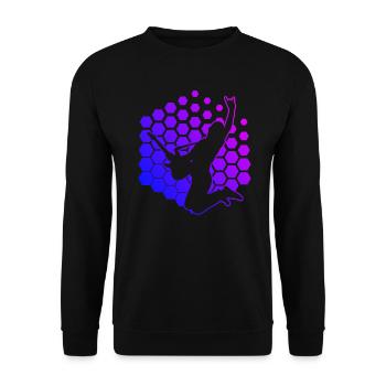Guitare électrique pour hommes guitare classique Guitare - Sweat-shirt Unisexe - noir - Devant - Alina (178cm) & Michal (187cm)