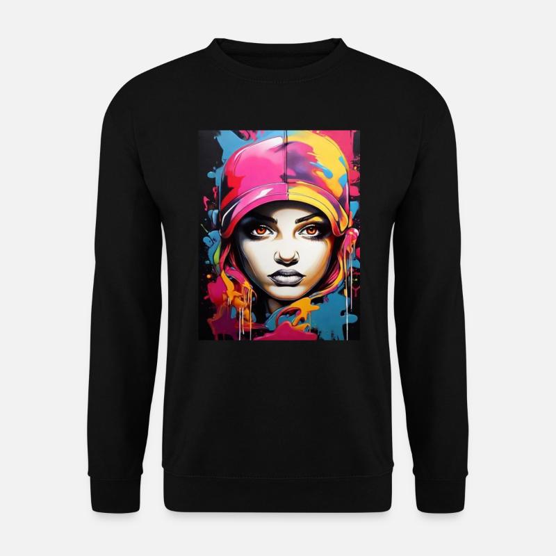 Graffiti-Stil2 - Unisex Pullover - Schwarz