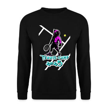 Tennis Camp Shirt 2025 - Unisex Sweatshirt - black - Front - Alina (178cm) & Michal (187cm)