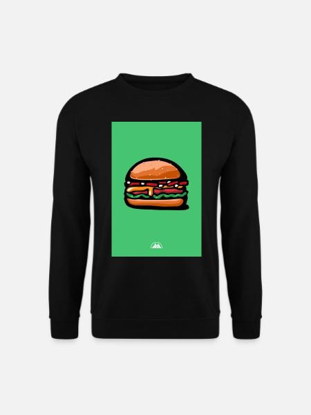 cheeseburger - Sweat-shirt Unisexe - noir