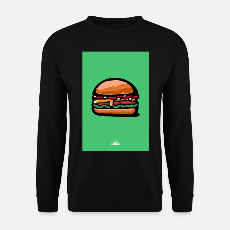 cheeseburger - Sweat-shirt Unisexe - noir