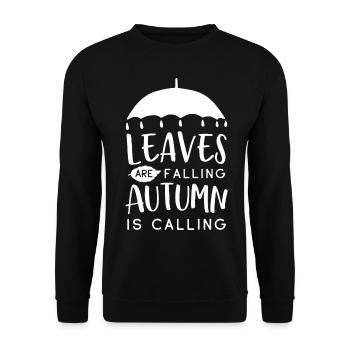 Funny Rain Autumn Sweet Gift - Unisex Sweatshirt - black - Front - Alina (178cm) & Michal (187cm)
