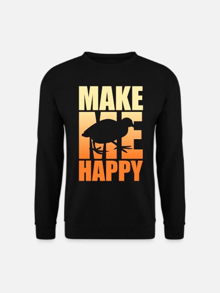 Wachtel Glück - Unisex Pullover - Schwarz
