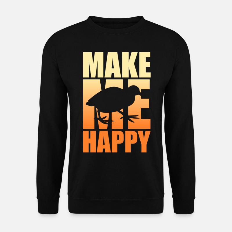 Quail Luck - Unisex Sweatshirt - black