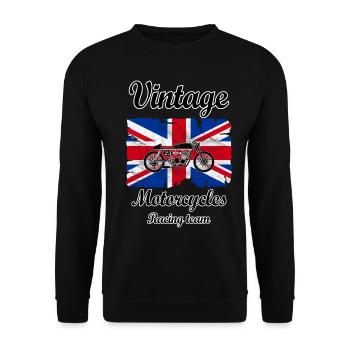 uk motorcycles racing - Sweat-shirt Unisexe - noir - Devant - Alina (178cm) & Michal (187cm)