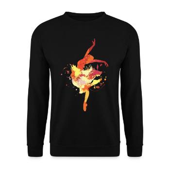 Ballet dance - Unisex Sweatshirt - black - Front - Alina (178cm) & Michal (187cm)