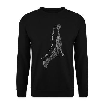 Basketball player - Unisex Sweatshirt - black - Front - Alina (178cm) & Michal (187cm)