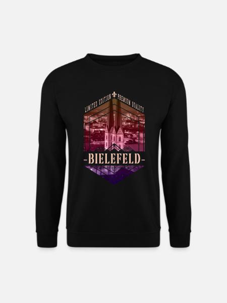 Bielefeld Deutschland Stadt Skyline Heimat Liebe - Unisex Pullover - Schwarz