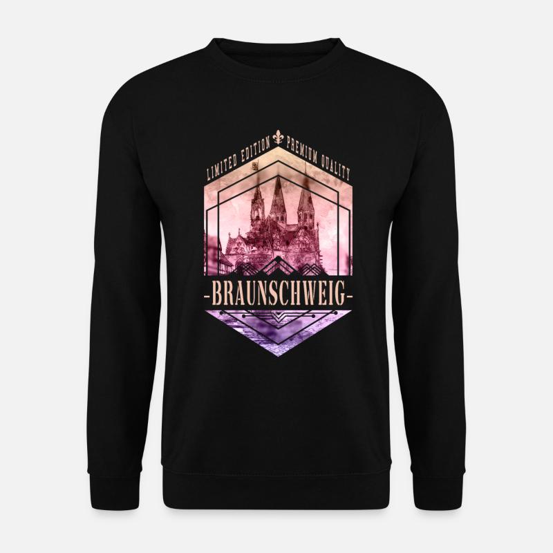 Braunschweig Deutschland Stadt Skyline Heimat - Unisex Pullover - Schwarz