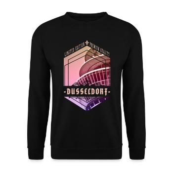 Düsseldorf Allemagne City Skyline Home Love - Sweat-shirt Unisexe - noir - Devant - Alina (178cm) & Michal (187cm)