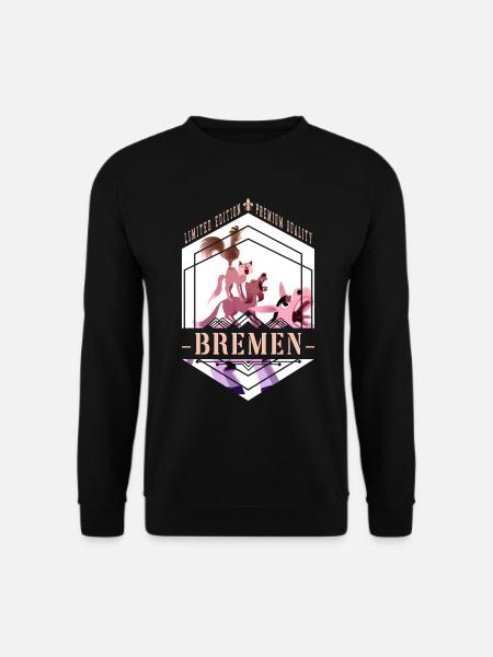 Bremen Deutschland Stadt Skyline Vintage Retro - Unisex Pullover - Schwarz