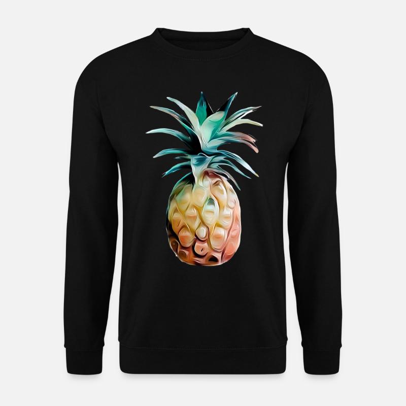 Encaustic pineapple - Unisex Sweatshirt - black