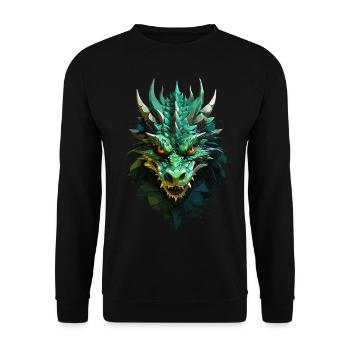 Shady Dragon - Dark Splendor - Unisex Sweatshirt - black - Front - Alina (178cm) & Michal (187cm)