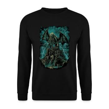 NIght des Cthulhu - Unisex Pullover - Schwarz - Vorne - Alina (178cm) & Michal (187cm)