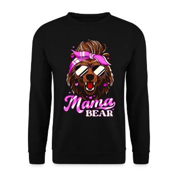 Mama Bear - Sunglasses - Unisex Sweatshirt - black - Front - Alina (178cm) & Michal (187cm)