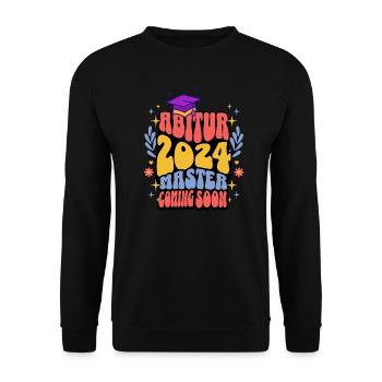 Abi Schulabschluss Abitur 2024 Student - Unisex Pullover - Schwarz - Vorne - Alina (178cm) & Michal (187cm)