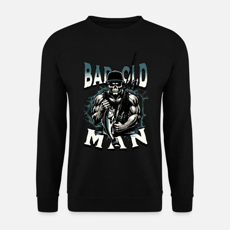 BAD OLD MAN Angler - Unisex Pullover - Schwarz