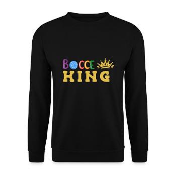 Boccia Boule Petanque - Unisex Pullover - Schwarz - Vorne - Alina (178cm) & Michal (187cm)