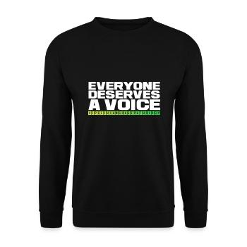 Logopäde Sprachtherapie Sprachtherapeut - Unisex Pullover - Schwarz - Vorne - Alina (178cm) & Michal (187cm)