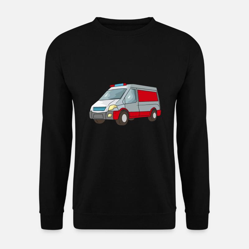Krankenwagen Rettungswagen Sanitäter Notarzt - Unisex Pullover - Schwarz