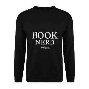 book nerd lecteur de rat de lecture lire Littérature - Sweat-shirt Unisexe - noir - Devant - Alina (178cm) & Michal (187cm)