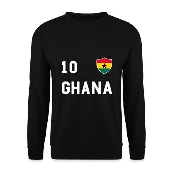 Drapeau du Ghana, cadeau - Sweat-shirt Unisexe - noir - Devant - Alina (178cm) & Michal (187cm)