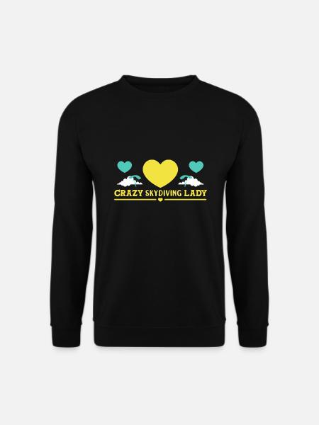 Parachute Skydiving Parachutists - Unisex Sweatshirt - black