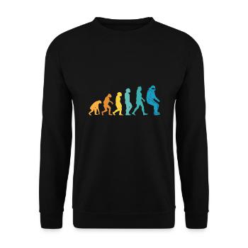 Evolution-Snowboarder - Unisex Pullover - Schwarz - Vorne - Alina (178cm) & Michal (187cm)