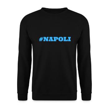#Napoli Naples Italy - Unisex Sweatshirt - black - Front - Alina (178cm) & Michal (187cm)