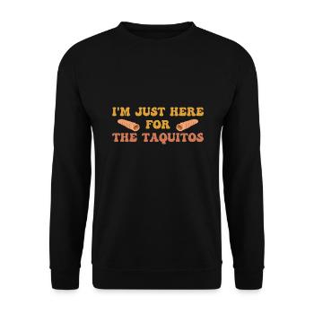 Taquito Mexican Food Tacos - Unisex Sweatshirt - black - Front - Alina (178cm) & Michal (187cm)