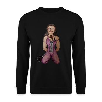 Schmerz - Unisex Pullover - Schwarz - Vorne - Alina (178cm) & Michal (187cm)