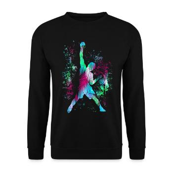 Klettern / Climbing / Freeclimbing / Bergsteigen - Unisex Pullover - Schwarz - Vorne - Alina (178cm) & Michal (187cm)