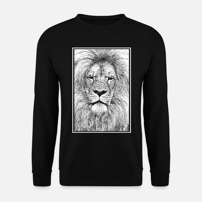Magnificent lion - Unisex Sweatshirt - black