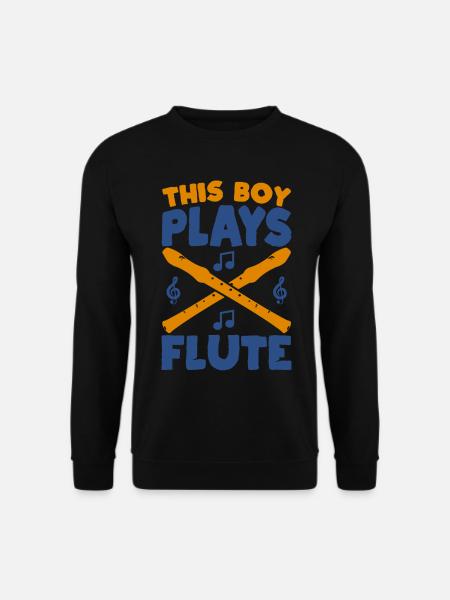 Little Flute Player - Unisex Sweatshirt - black