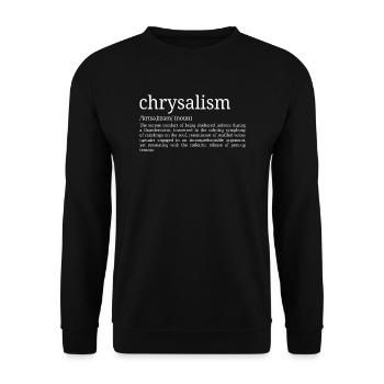 Chrysalism - Dictionary Definition - Unisex Sweatshirt - black - Front - Alina (178cm) & Michal (187cm)