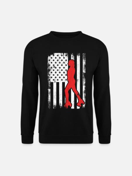 USA roller skater - Unisex Sweatshirt - black