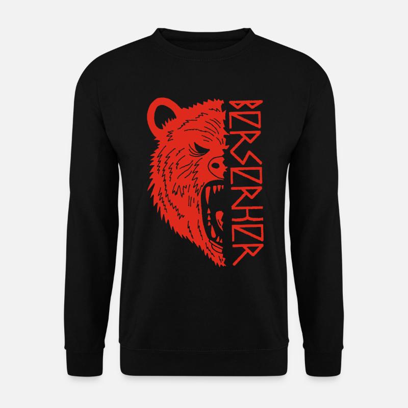 Red Bear Warrior - Unisex Sweatshirt - black