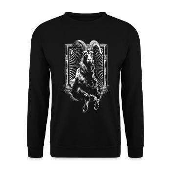 Capra Diaboli - Unisex Sweatshirt - black - Front - Alina (178cm) & Michal (187cm)