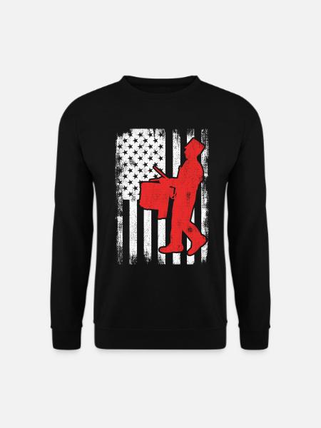 USA Patriotic drummer - Unisex Sweatshirt - black
