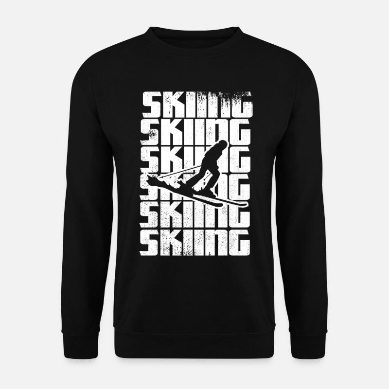 Funny skier - Unisex Sweatshirt - black