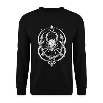 Standard-Vektor-Logo - Astrologische Spiele - Unisex Pullover - Schwarz - Vorne - Alina (178cm) & Michal (187cm)